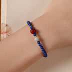 Fortune Jewel Small Lazurite Agate Ultra-thin Beads Positive Bracelet