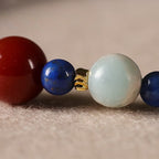 Fortune Jewel Small Lazurite Agate Ultra-thin Beads Positive Bracelet