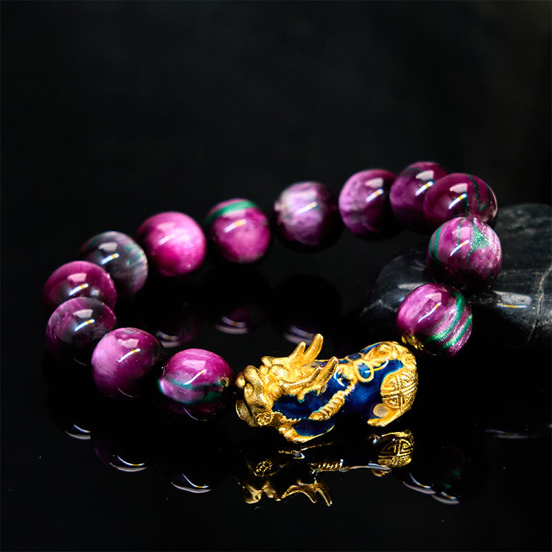 Fortune Jewel Colorful Sea Willow Color Change PiXiu Positive Healing Bracelet
