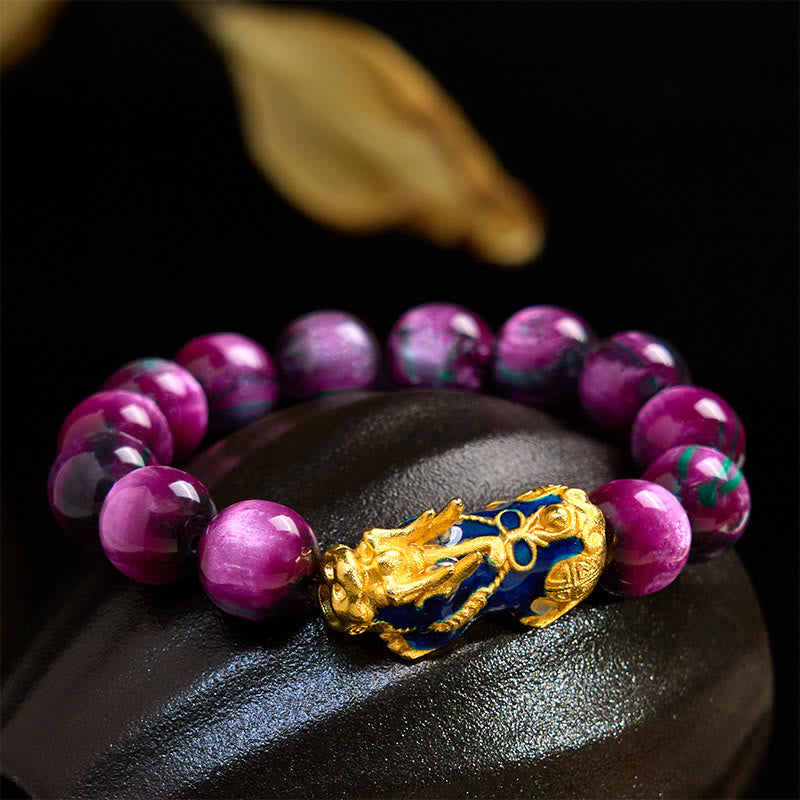 Fortune Jewel Colorful Sea Willow Color Change PiXiu Positive Healing Bracelet