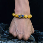 Fortune Jewel Natural Topaz Color Change PiXiu Wealth Bracelet