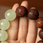 Fortune Jewel "Wishing You Wealth and Protection" Sappan Wood Bracelet Includes Gift Message Card Fortune Jewel
