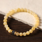 Fortune Jewel Topaz Beads Om Mani Padme Hum Fortune Bracelet
