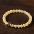Fortune Jewel Topaz Beads Om Mani Padme Hum Fortune Bracelet