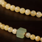Fortune Jewel Topaz Beads Jade Cube Double Circle Wealth Bracelet