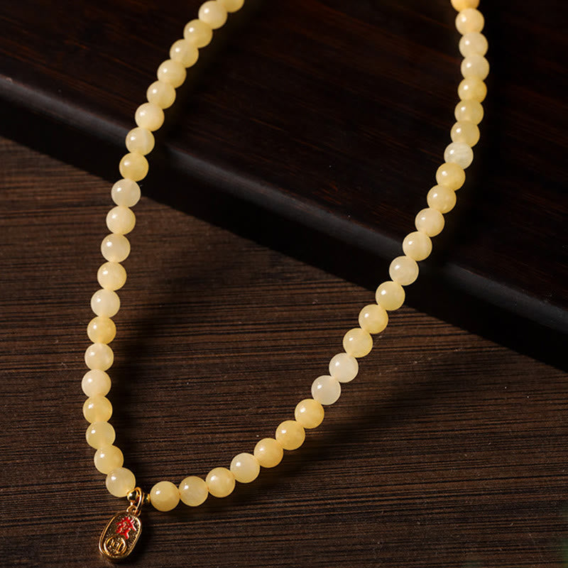 Fortune Jewel Topaz Beads Jade Cube Double Circle Wealth Bracelet