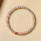 Fortune Jewel Ultra-Thin Moonstone Koi Fish Healing Bracelet