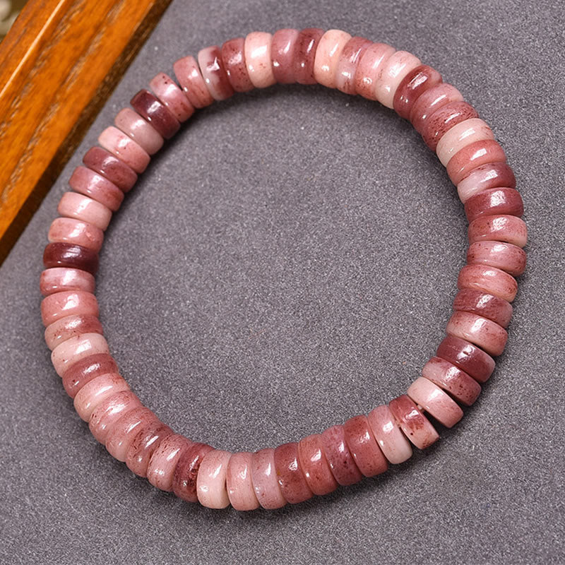 Fortune Jewel Natural Tibetan Camel Bone Purple Blood Beads Keep Away Evil Spirits Bracelet