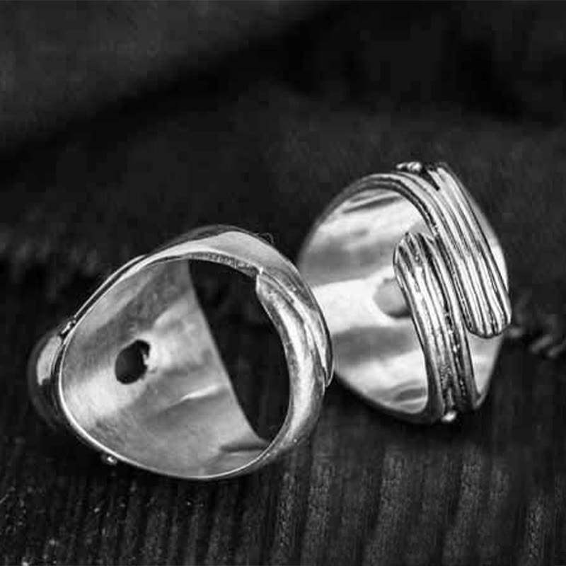 Fortune Jewel 925 Sterling Silver Handmade Natural Moonstone Healing Adjustable Ring