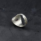 Fortune Jewel 925 Sterling Silver Handmade Natural Rose Quartz Loving Energy Adjustable Ring