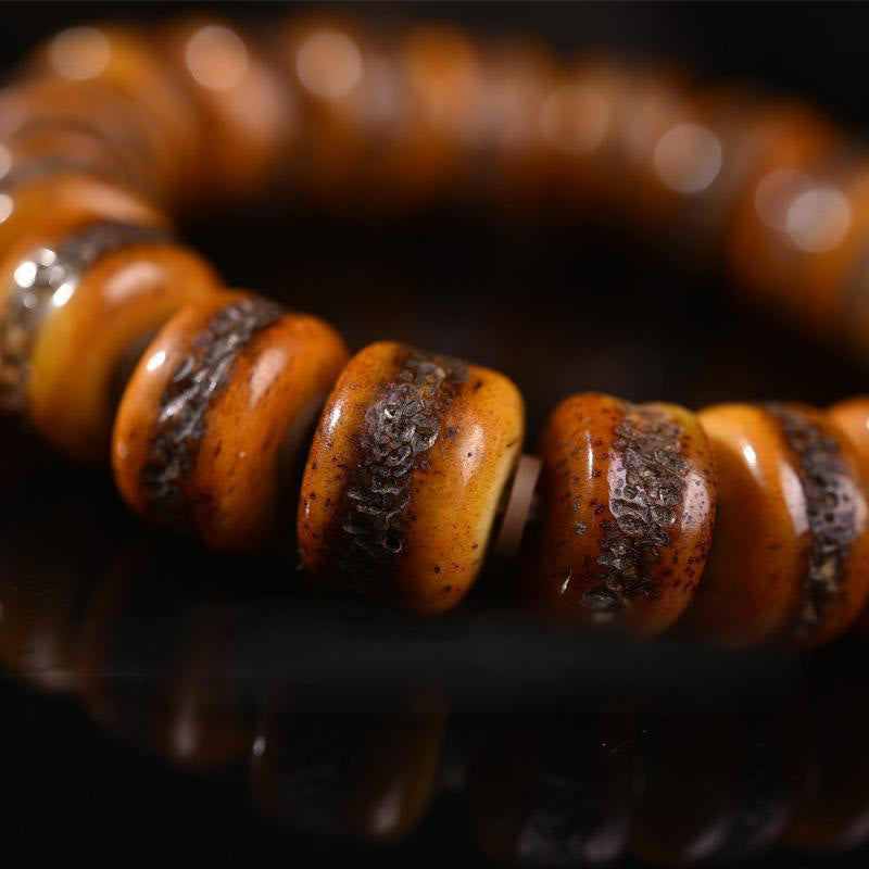 Fortune Jewel Vintage Tibetan Bone Beads Skull Balance Bracelet