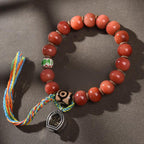 Fortune Jewel Vintage Tibetan Camel Bone Tassel Luck Bracelet