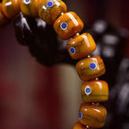 Fortune Jewel Vintage Tibetan Bone Beads Lazurite Balance Braided Rope Bracelet