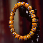 Fortune Jewel Vintage Tibetan Bone Beads Braided Rope Positive Balance Bracelet
