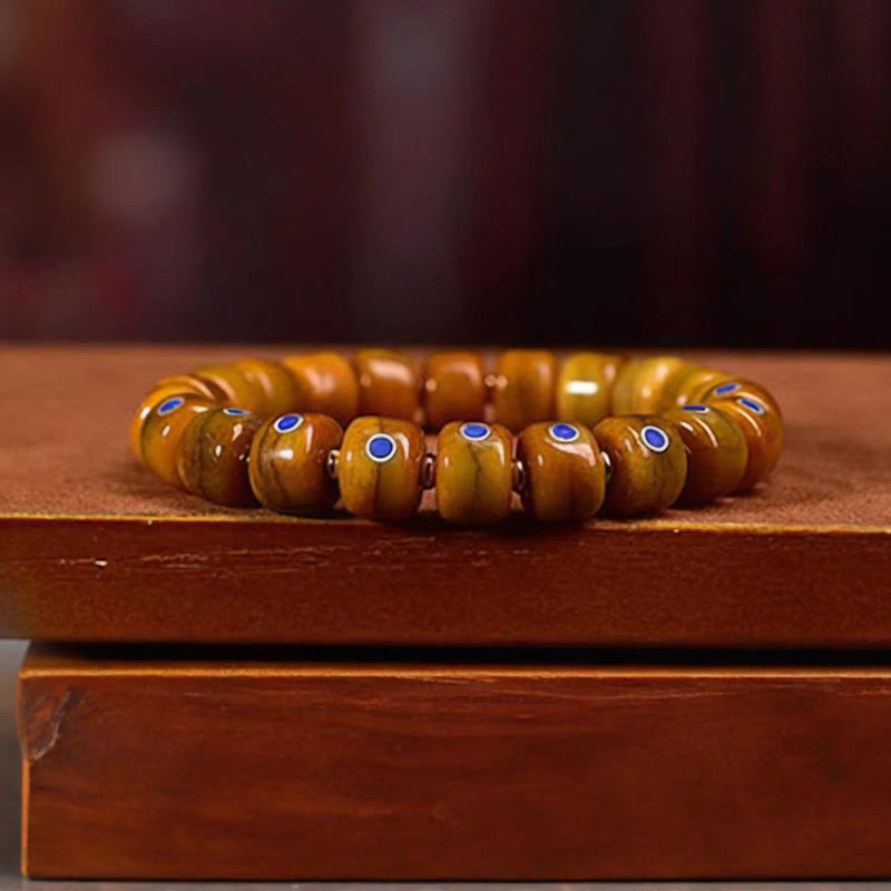 Fortune Jewel Vintage Tibetan Bone Beads Braided Rope Positive Balance Bracelet