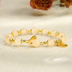 Fortune Jewel Red Agate Chalcedony Rabbit Fu Character Confidence Bracelet