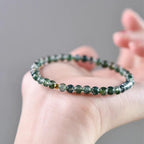 Fortune Jewel Moss Agate Lucky Bead Soothing Bracelet