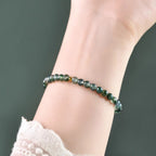 Fortune Jewel Moss Agate Lucky Bead Soothing Bracelet