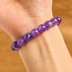 Fortune Jewel Natural Amethyst Peace Buckle Charm Spiritual Bracelet