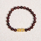 Fortune Jewel Natural Garnet Beads PiXiu Protection Bracelet