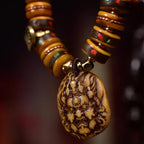 Fortune Jewel Tibetan Camel Bone Dice Tassel Protection Bracelet