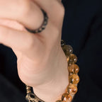 Fortune Jewel Daily Retro 10mm Citrine Beads Protection Bracelet