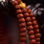 Fortune Jewel 108 Beads Rudraksha Bodhi Seed Wealth Tassel Mala