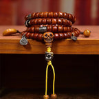 Fortune Jewel Tibet 108 Beads Bone Beads Dzi Bead Strength Mala