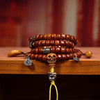 Fortune Jewel Tibet 108 Beads Bone Beads Dzi Bead Strength Mala