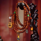 Fortune Jewel Tibet 108 Beads Bone Beads Dzi Bead Strength Mala