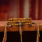 Fortune Jewel Tibetan 108 Beads Bone Beads Dzi Bead Keep Away Evil Spirits Mala