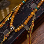 Fortune Jewel Tibetan 108 Beads Bone Beads Dzi Bead Keep Away Evil Spirits Mala