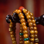 Fortune Jewel Tibetan 108 Beads Bone Beads Dzi Bead Keep Away Evil Spirits Mala