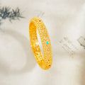 Fortune Jewel Copper Plated Gold Flowers Vine Pattern Luck Bracelet Bangle 2.44 IN (62 MM)