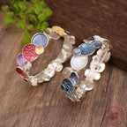 Fortune Jewel The Tree Of Life Round Pattern Unity Alloy Elastic Bracelet Bangle