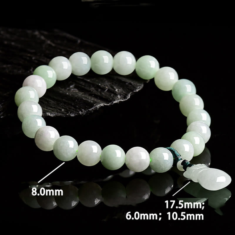 Fortune Jewel Natural Jade Money Bag Charm Luck Bracelet