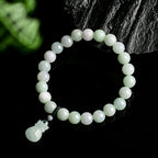 Fortune Jewel Natural Jade Money Bag Charm Luck Bracelet