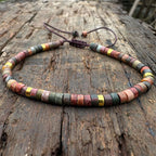 Fortune Jewel Rhodonite Healing Relationships Spacer Bead Bracelet