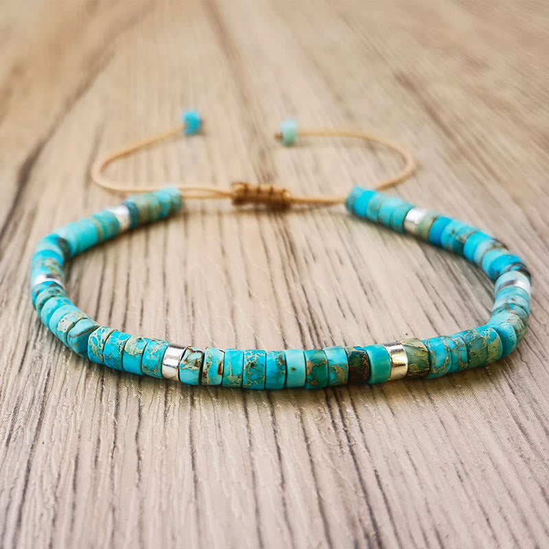 Fortune Jewel Emperor Stone Happiness Spacer Bead Bracelet