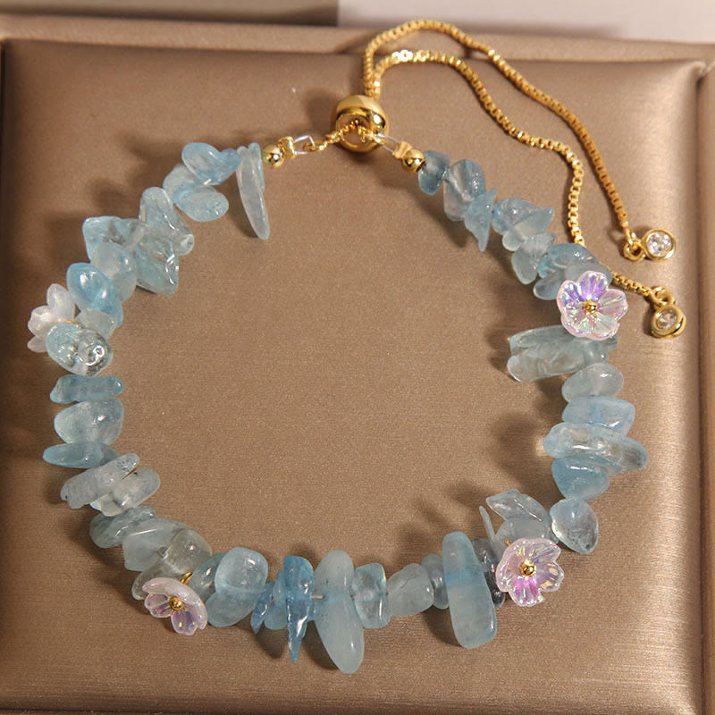 Fortune Jewel Various Gravel Crystals White Crystal Blue Crystal Protection Bracelet