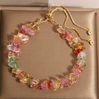 Fortune Jewel Various Gravel Crystals White Crystal Blue Crystal Protection Bracelet