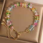 Fortune Jewel Various Gravel Crystals White Crystal Blue Crystal Protection Bracelet