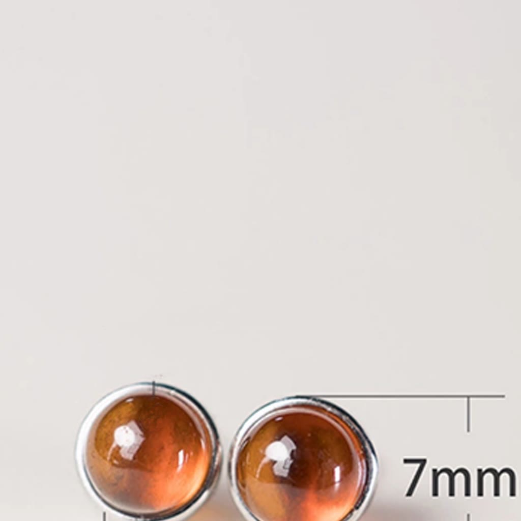 Fortune Jewel 925 Sterling Silver Garnet Protection Earrings