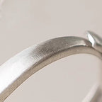 Fortune Jewel Natural 925 Sterling Silver Silver Sheen Obsidian Adjustable Protection Ring