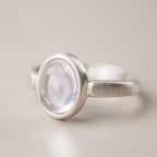 Buddha Stones Natural 925 Sterling Silver Pink Crystal Adjustable Warmth Ring