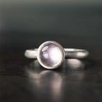 Buddha Stones Natural 925 Sterling Silver Pink Crystal Adjustable Warmth Ring