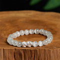Fortune Jewel Natural Cat's Eye Beads 990 Sterling Silver Pixiu Positive Bracelet