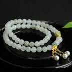 Fortune Jewel Natural Tianshan Jade Lotus Gourd Double Circle Prosperity Bracelet