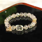 Fortune Jewel Natural Citrine PiXiu Copper Coin Protection Bracelet