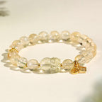 Fortune Jewel Natural Citrine PiXiu Copper Coin Protection Bracelet